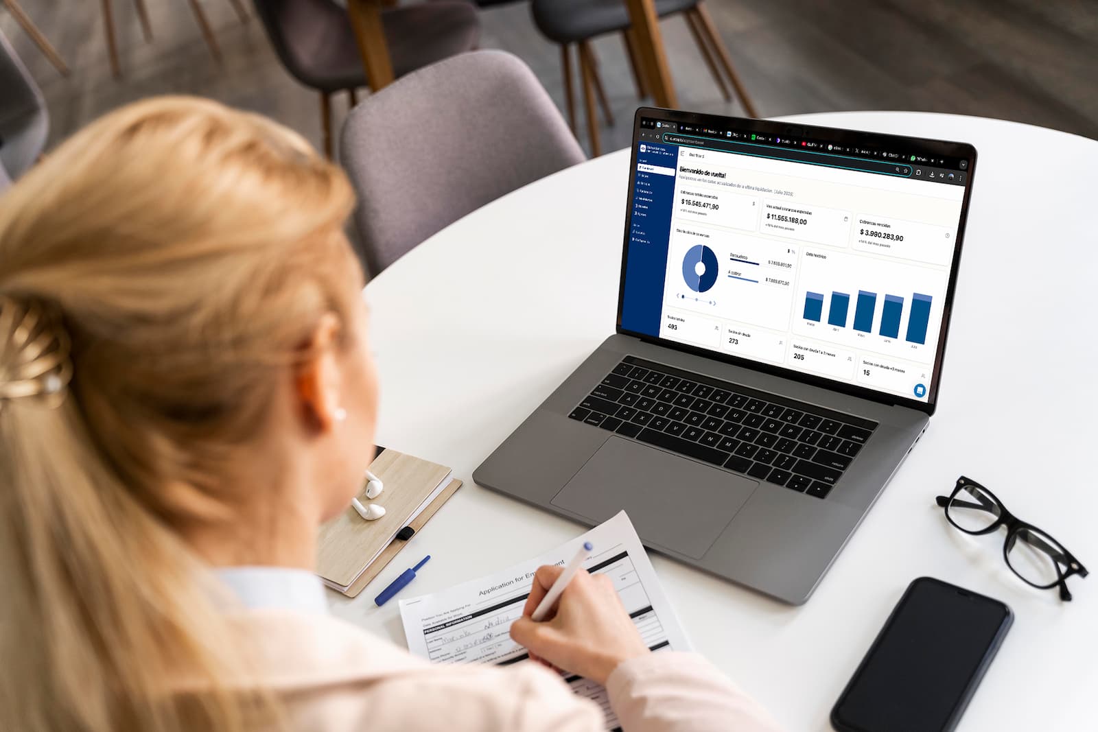 Informes y análisis en tiempo real con CuotaQ - Dashboard completo